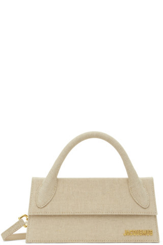 Beige Les Classiques 'Le Chiquito Long' Bag | SSENSE