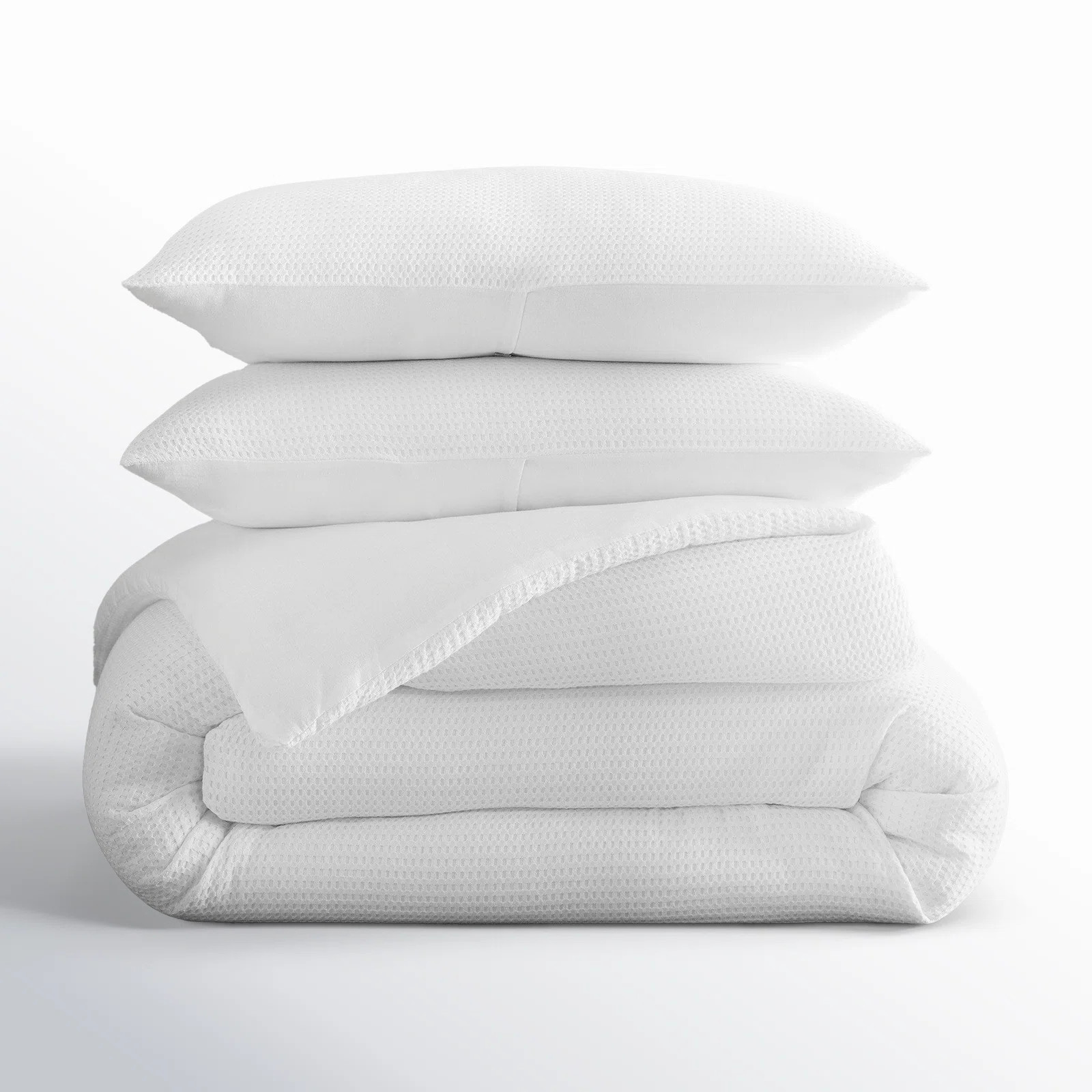 Felix Cotton Waffle Comforter Set | Birch Lane