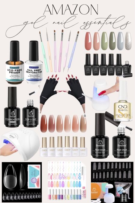 Amazon DIY at home gel nails and gel x nail essentials ! Everything you need for a clean manicure at home! #Founditonamazon #amazonbeauty amazon beauty 

#LTKBeauty #LTKStyleTip #LTKFindsUnder50