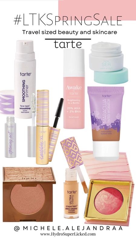 30% off on tarte! Travel sized favorite for your upcoming spring break, Easter and weekend get aways! 

#LTKtravel #LTKSpringSale #LTKVideo