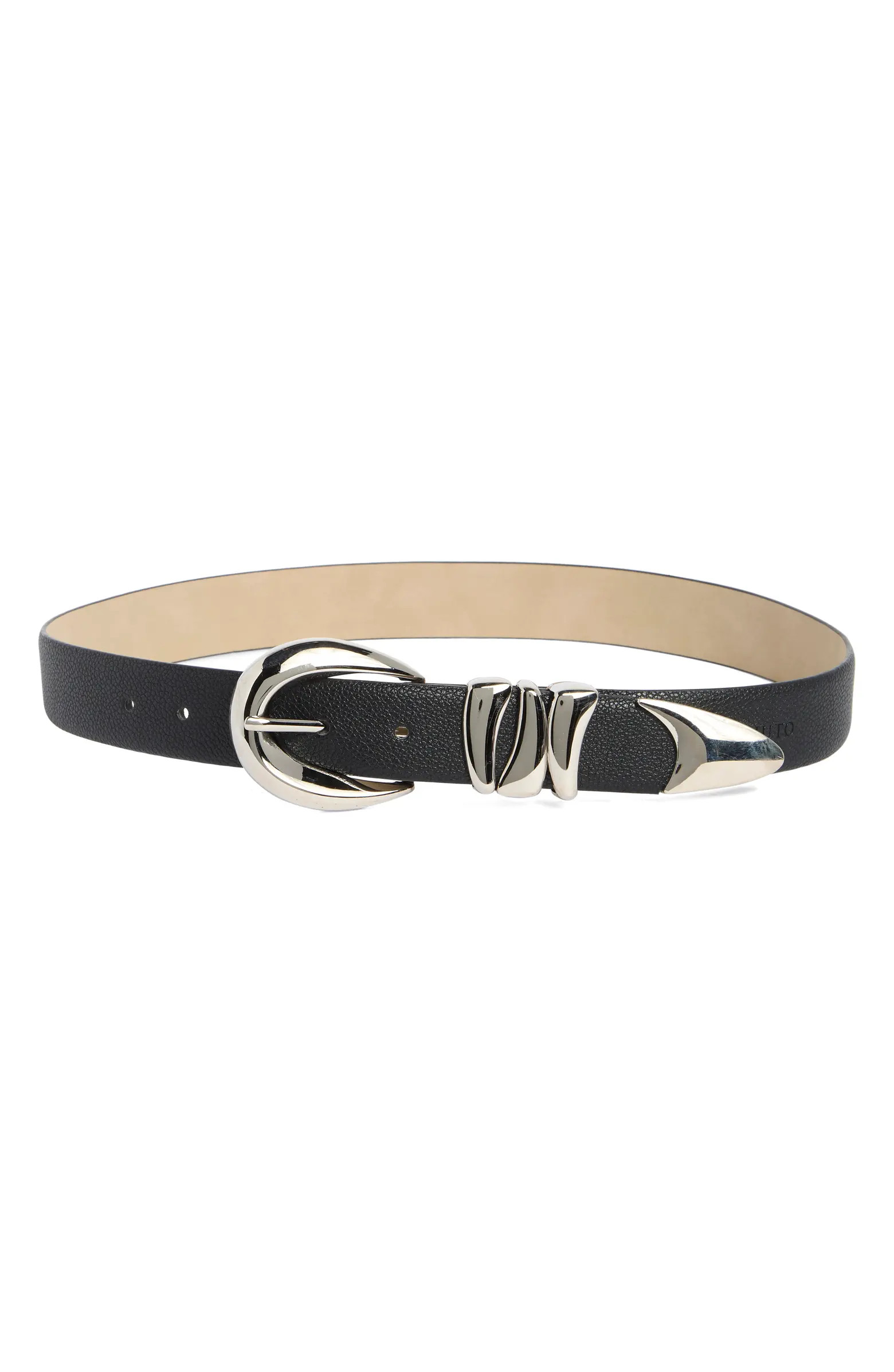 Vince Camuto Sculptural Faux Leather Belt | Nordstromrack | Nordstrom Rack