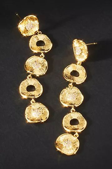 Jackie Mack 18k Gold Circle Drop Earrings | Anthropologie (US)