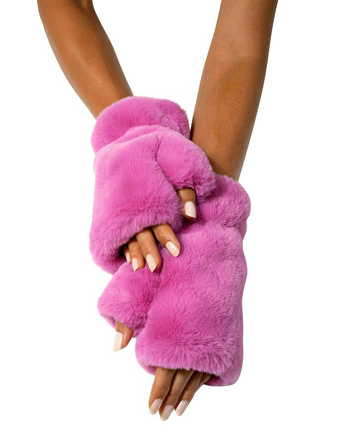 Ariel Faux Fur Fingerless Gloves | Bloomingdale's (US)