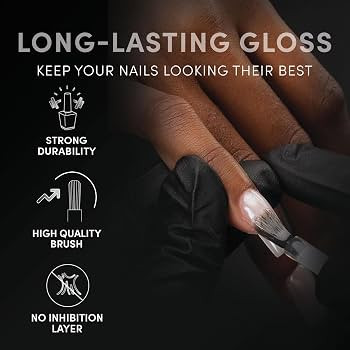 CHAUN LEGEND NON WIPE Top Coat | Intense Shine, Long-Lasting Non-Wipe Formula | 15ml | Amazon (US)