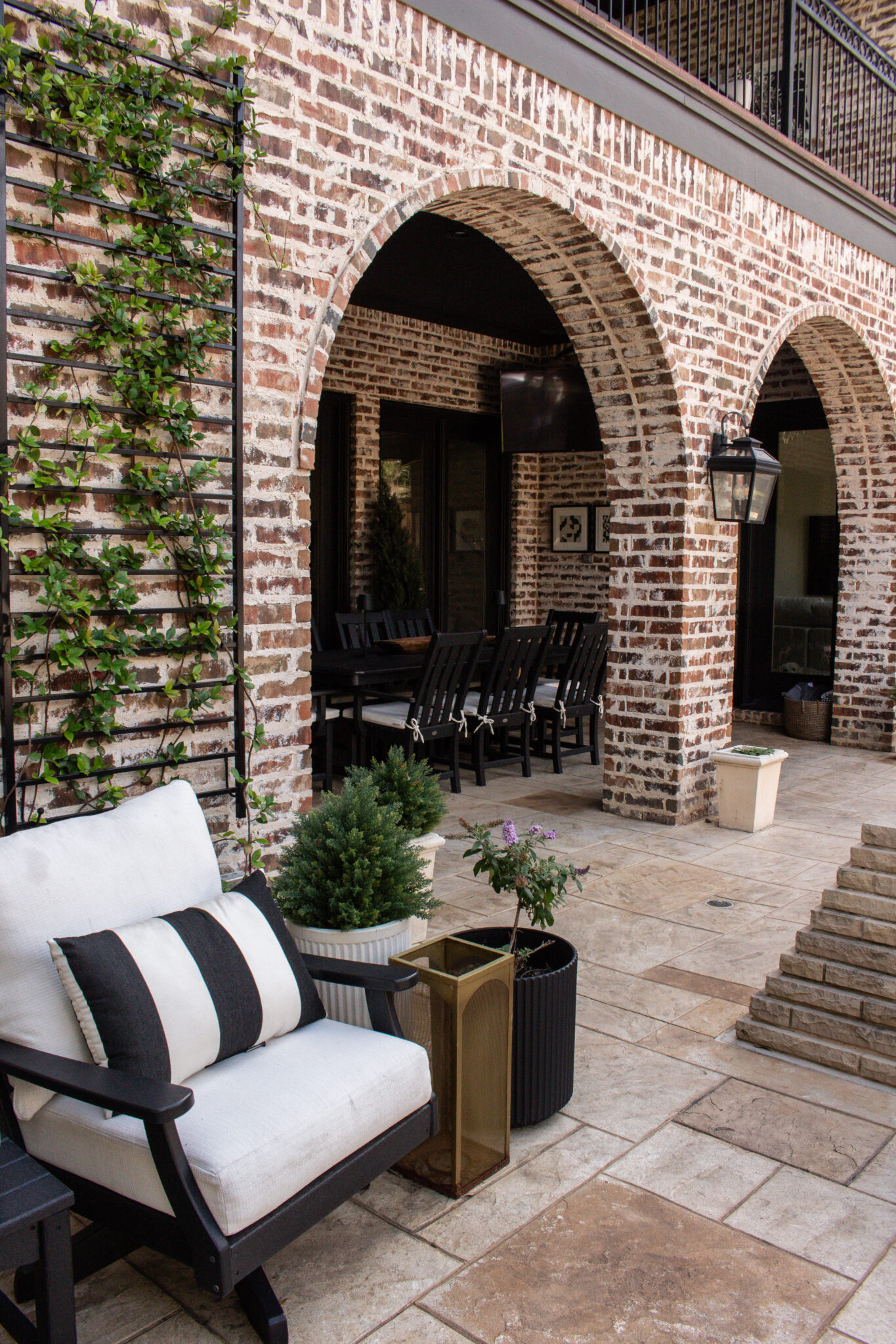 Black and white outdoor decor is one of my favorite timeless design trends. This backyard features layered seating, classic planters, outdoor dining inspiration, and cozy spaces perfect for relaxing or entertaining all season long.

#LTKSeasonal #LTKHome