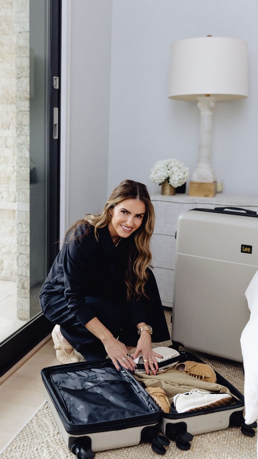  Holiday getaways call for comfy layers, warm tones, and pieces that move with me. Thanks, @LeeJeans, for my new travel uniform.

+ today you can SAVE 50% off with code ‘CM50’ making my travel set just $47!!

soft layers, stretchy fabrics, and timeless neutrals that make packing (and traveling) so much easier 🍂🧳

knit sweatpant (available in 3 colors) — runs TTS. I’m wearing a small with 30” inseam (I’m 5'6”). If you’re between sizes, I’d size up in the pant.

button-down knit sweatshirt, I went up to a medium because I’m long-waisted & it fits perfectly.

also… this hard-sided luggage?! The quality is unreal. The 2 piece set is just $119 and also available separately as well



#LeeJeans #LeePartner #HolidaysWithLee #LeeGiftGuide 
#FallTravel #HolidayTravel 


 

#LTKGiftGuide #LTKTravel #LTKCyberWeek