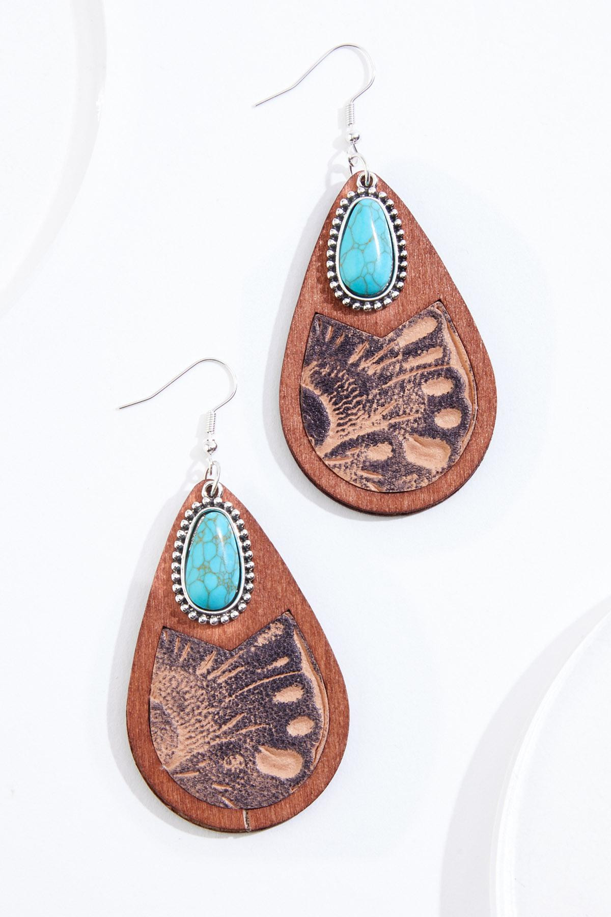 Western Layered Drop Earrings | Cato Fashions
