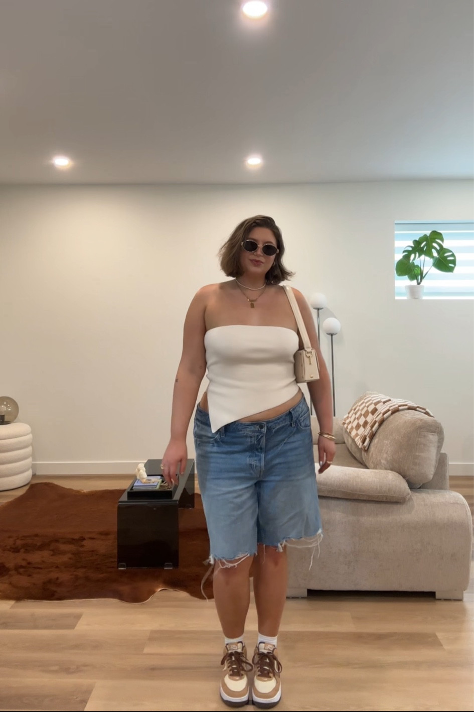 Midsize outfit inspo, midsize outfit, jorts 

#LTKstyletip #LTKmidsize #LTKcurves