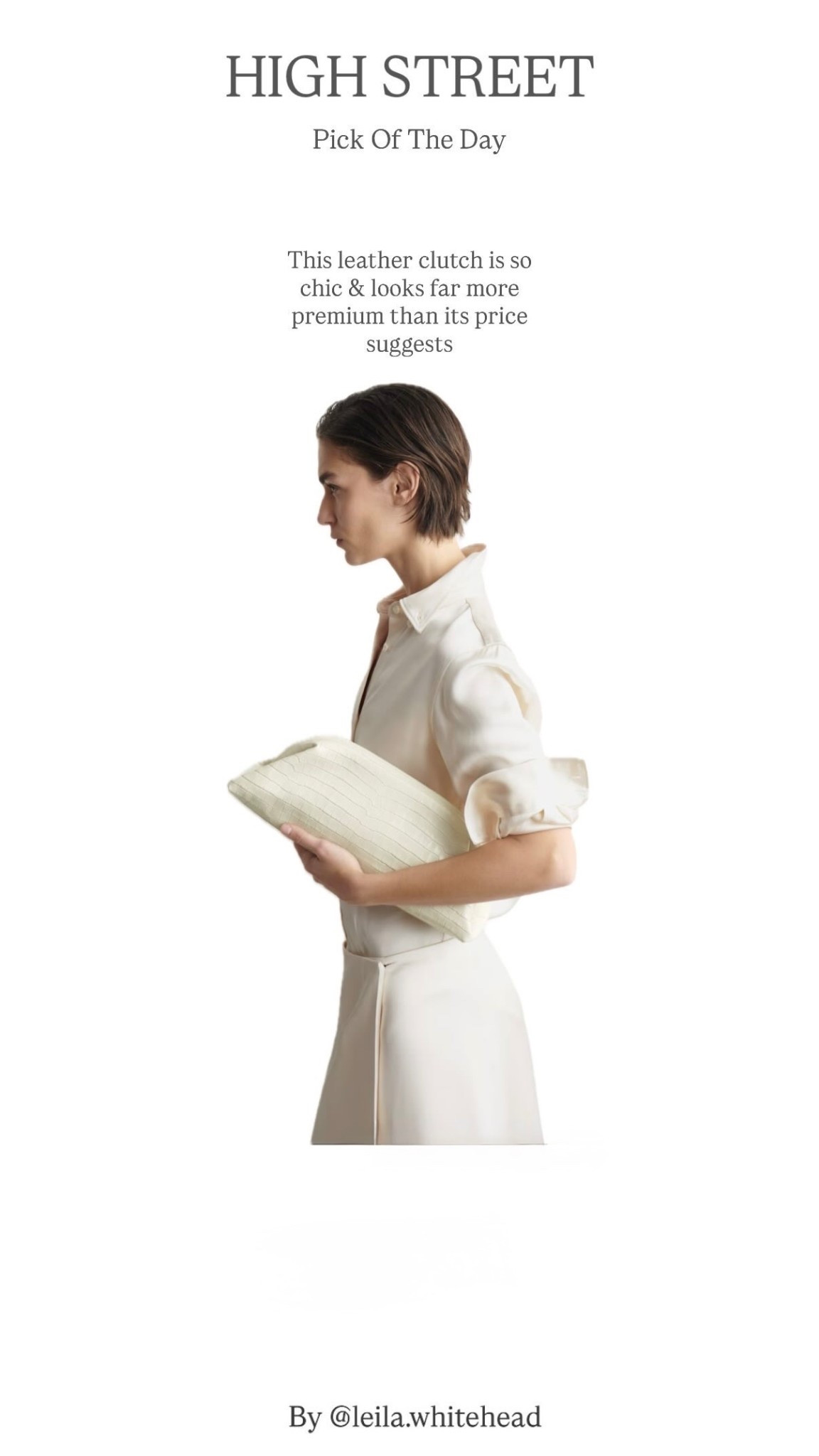 Things don’t have to have a high price point to look expensive and this chic leather croc embossed clutch is so chic - great value and works with every colour.

#cosstores

#LTKspring #LTKstyletip #LTKuk