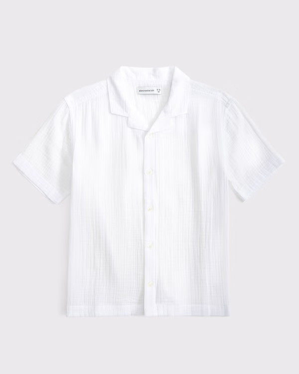 boys resort short-sleeve gauzy shirt | boys | Abercrombie.com | Abercrombie & Fitch (US)