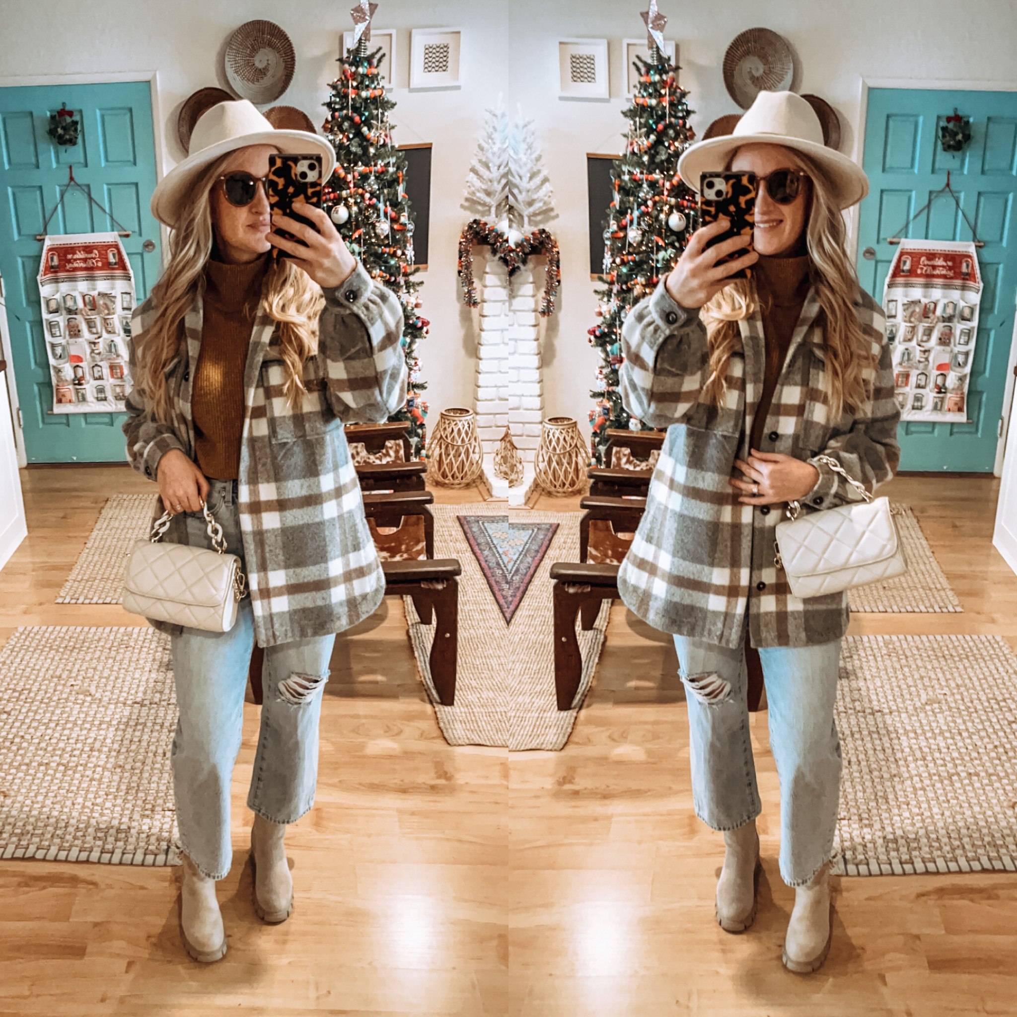Cozy shacket outfit idea with wide-leg jeans and Chelsea boots 🧡

#LTKstyletip #LTKunder50 #LTKSeasonal