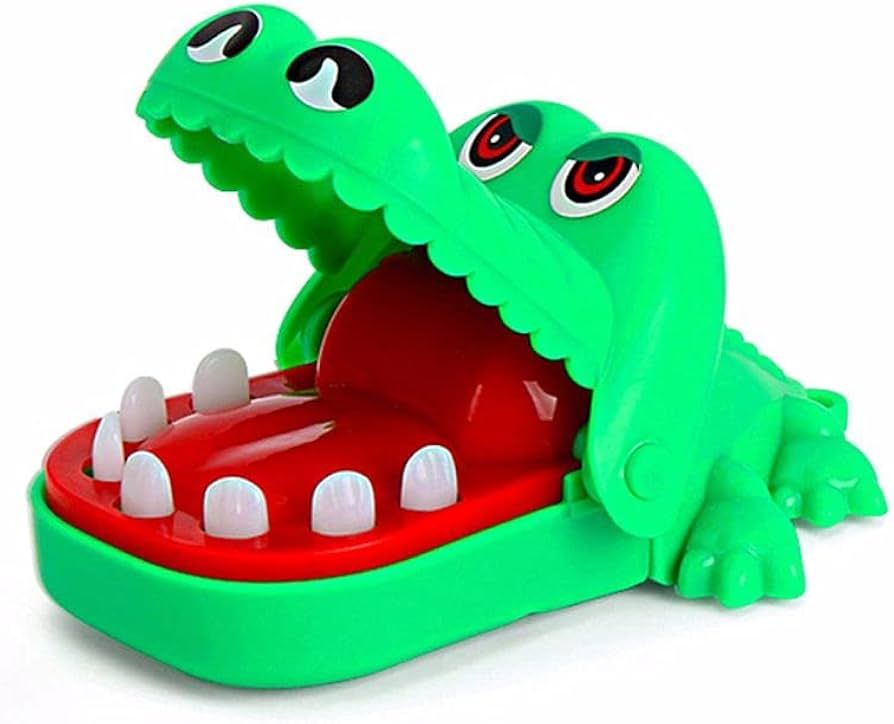 Crocodile Teeth Toys Crocodile Mouth Dentist Bite Finger Game Small Size Funny Gags Toy with Keyc... | Amazon (US)