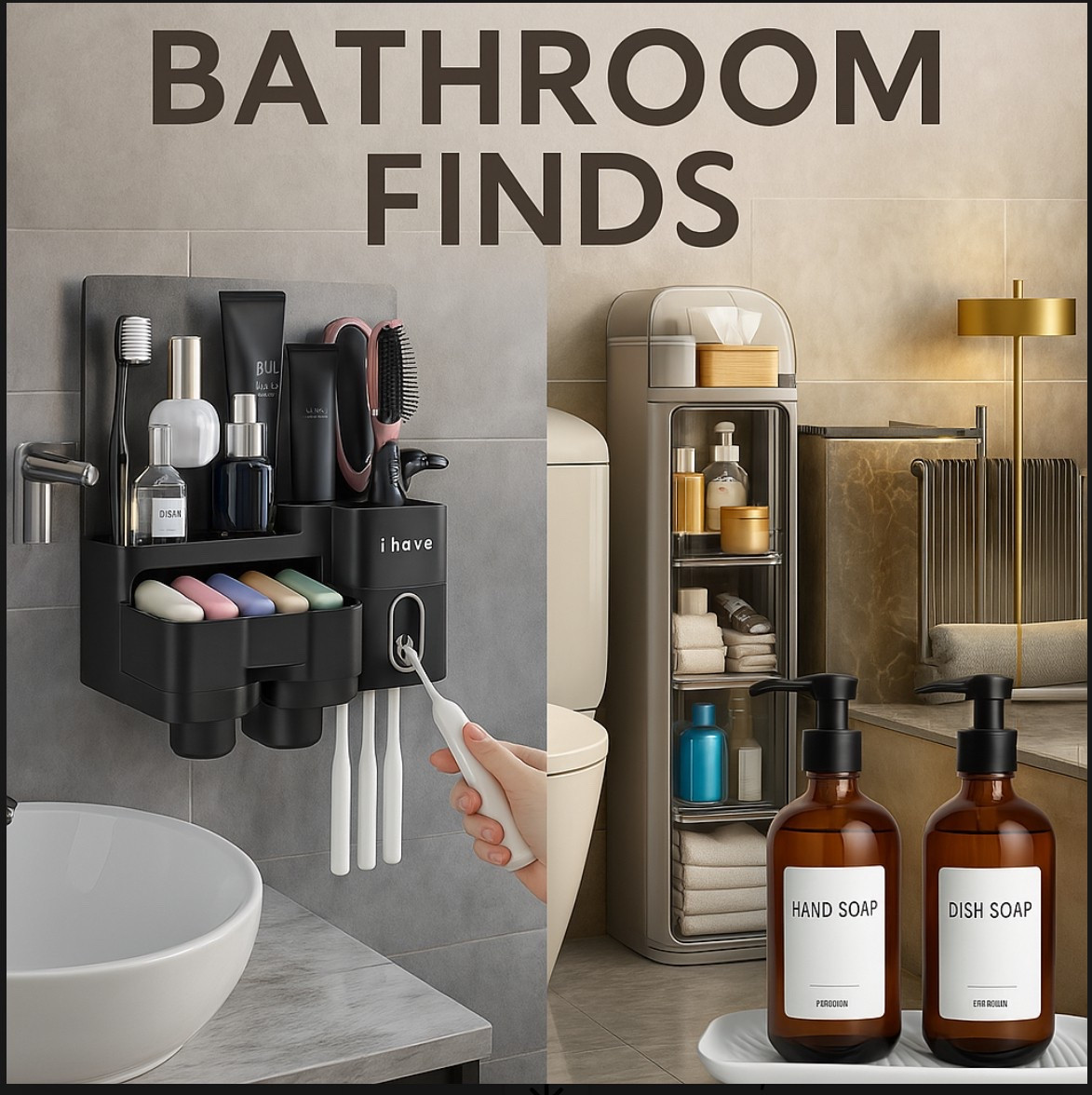 
Amazon Bathroom Finds You Need!
Upgrade your bathroom with these stylish and functional Amazon must-haves:

Wall-Mounted Toothbrush & Bathroom Organizer – sleek, space-saving, and perfect for decluttering your sink area.
3-Tier Slim Storage Cabinet – ideal for tight spaces, holds everything from towels to toiletries.
Amber Glass Soap Dispensers – aesthetic meets functionality with these chic labeled bottles.
All under $100! Shop now and give your bathroom the glow-up it deserves.

#LTKWatchNow #LTKFindsUnder100 #LTKHome