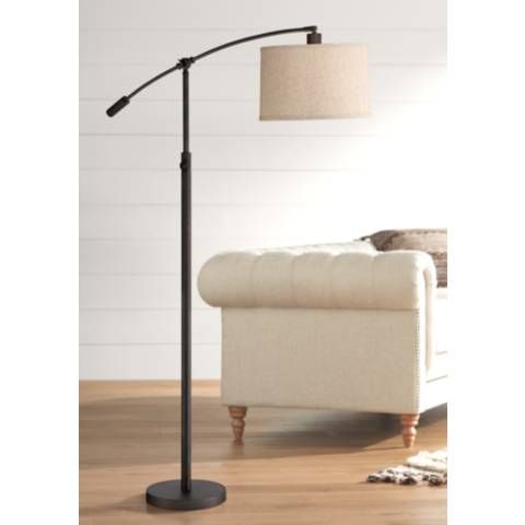 Quoizel Clift Oil Rubbed Bronze Adjustable Arc Floor Lamp | LampsPlus.com