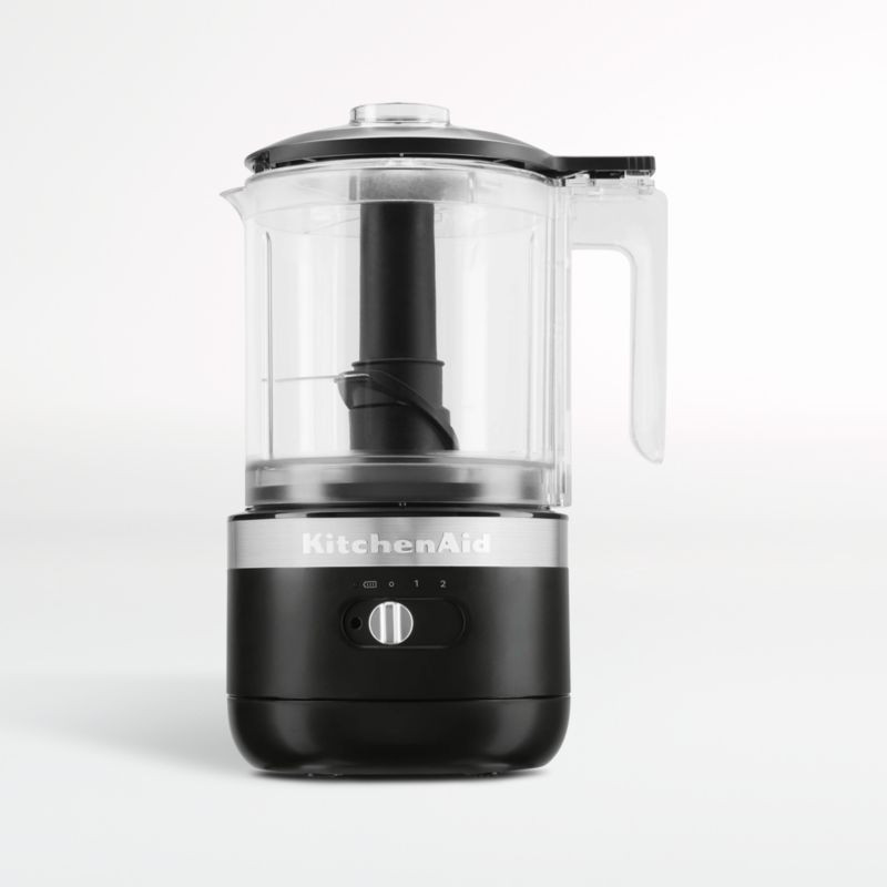 KitchenAid Black Cordless 5-Cup Mini Food Processor Chopper + Reviews | Crate & Barrel | Crate & Barrel