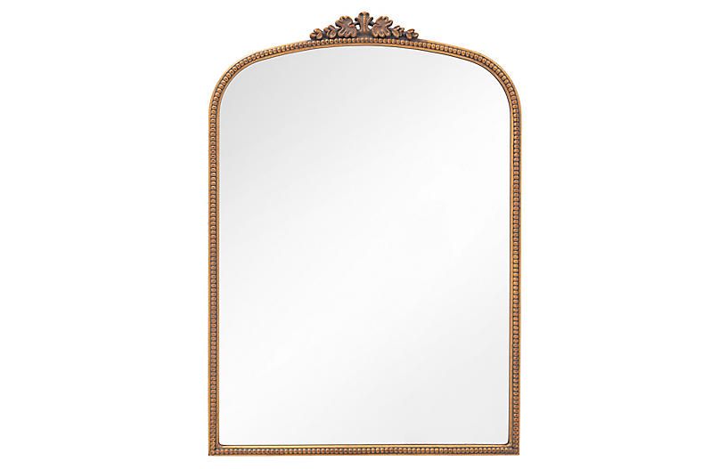 Brigitte Ornate Wall Mirror, Antiqued Gold | One Kings Lane