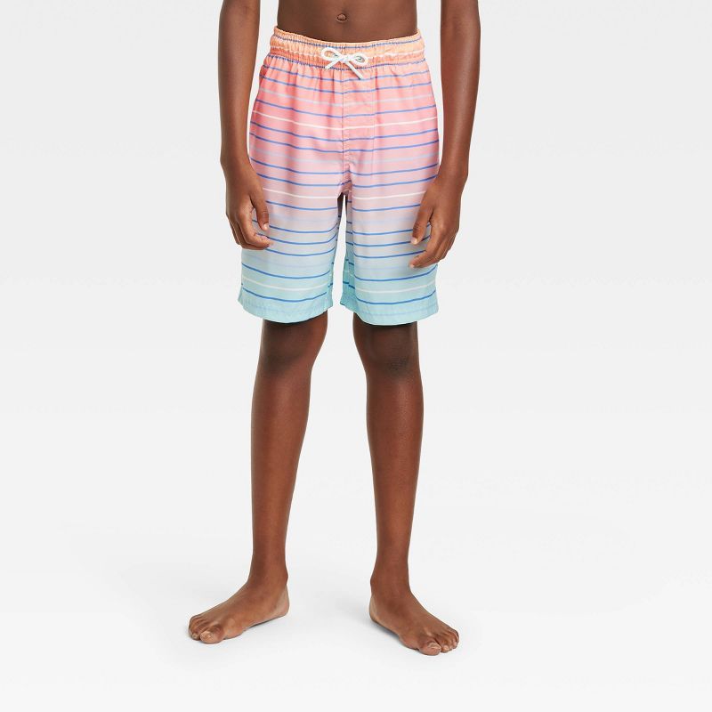 Boys' Ombre Striped Swim Trunks - Cat & Jack™ | Target