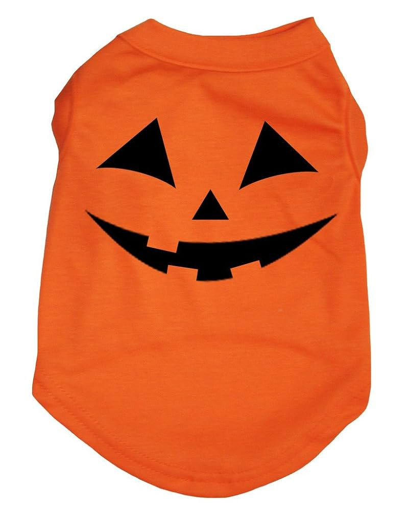 Petitebella Pumpkin Face Puppy Dog Shirt (Orange, Medium) | Amazon (US)