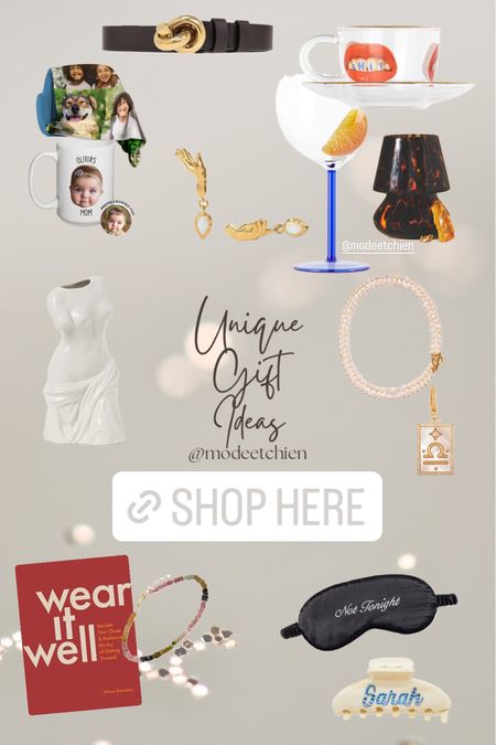 Unique gift guide for everyone on your list or people that are hard to buy for! Gifts for her, home gifts, personalized gifts 

#LTKGiftGuide #LTKHoliday #LTKfindsunder100