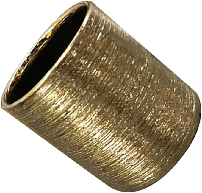 Gold Brushed Ceramic Cylindrical Planter Succulent Pot Modern Simple Flower Vase for Indoor Home | Amazon (CA)