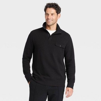 Men's 1/4 Snap Standard Fit Sweatshirt - Goodfellow & Co™ | Target