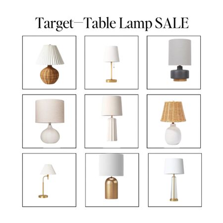 Table Lamps on SALE at Target this week!