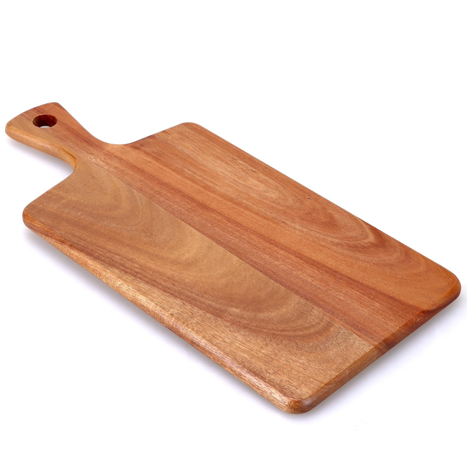 Acacia Wood Cutting Board With Handle Wooden Chopping Board for Kitchen Small Fruit Cutting Board... | Amazon (US)