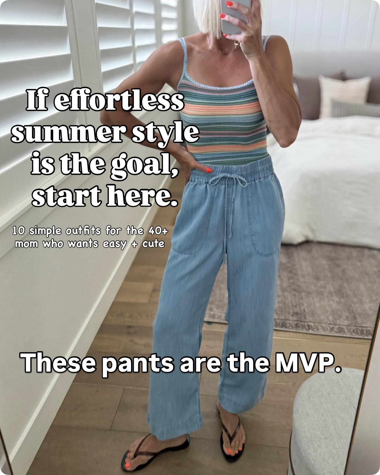 These @Quince pants have been one of my most-worn pieces this summer. Exactly the kind of versatile piece that makes getting dressed easier — working smarter, not harder.😉
Pants fit tts — wearing a medium.
They come in one other blue wash!
Your most versatile pair of summer pants.👌


#quincepartner

#LTKmomlife #LTKOver40 #LTKootd