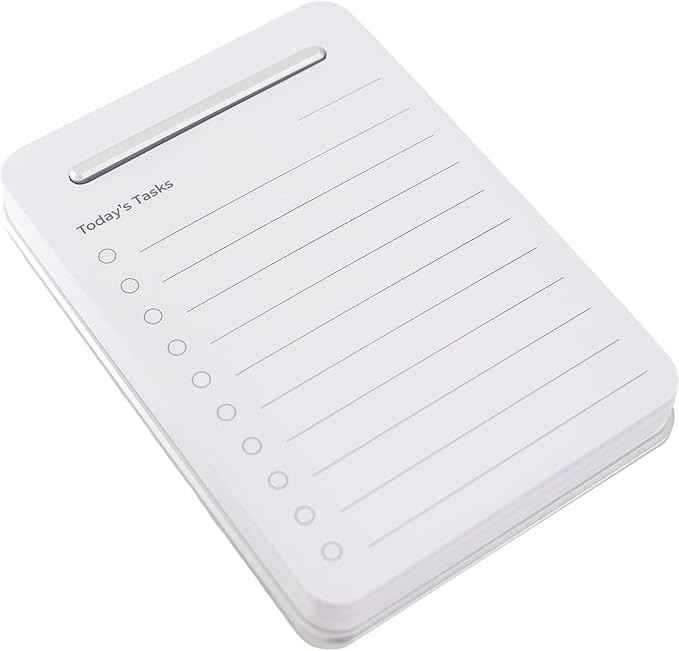 Unstoppable Tasks – 31 Blank Daily To-Do Cards with Aluminum Desk Card Holder, Minimalist Offic... | Amazon (US)