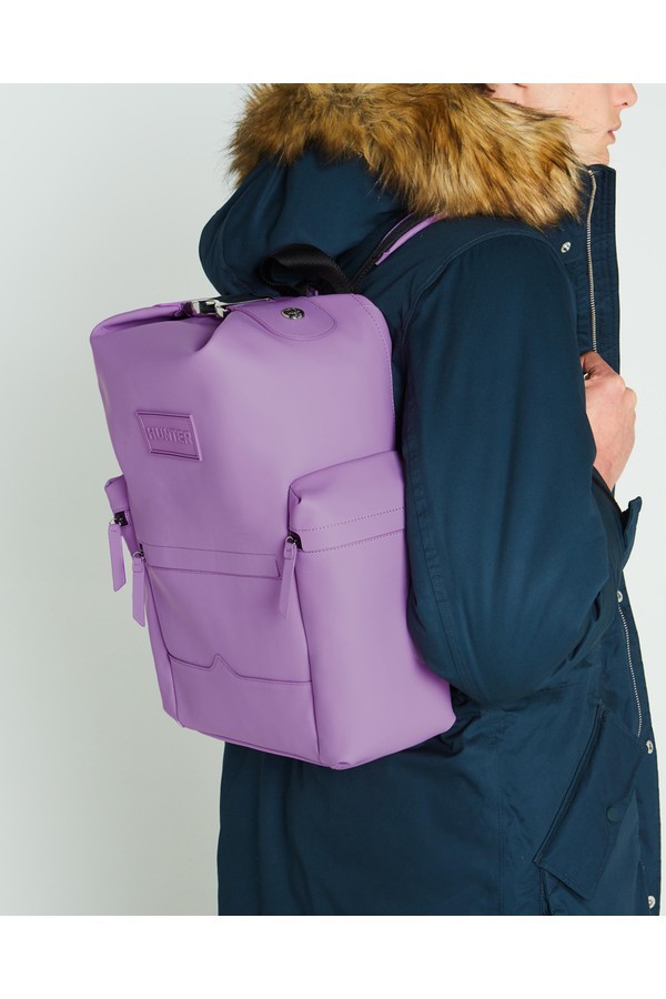 Hunter Original Top Clip Backpack - Rubberized Leather One Thistle | Orchard Mile