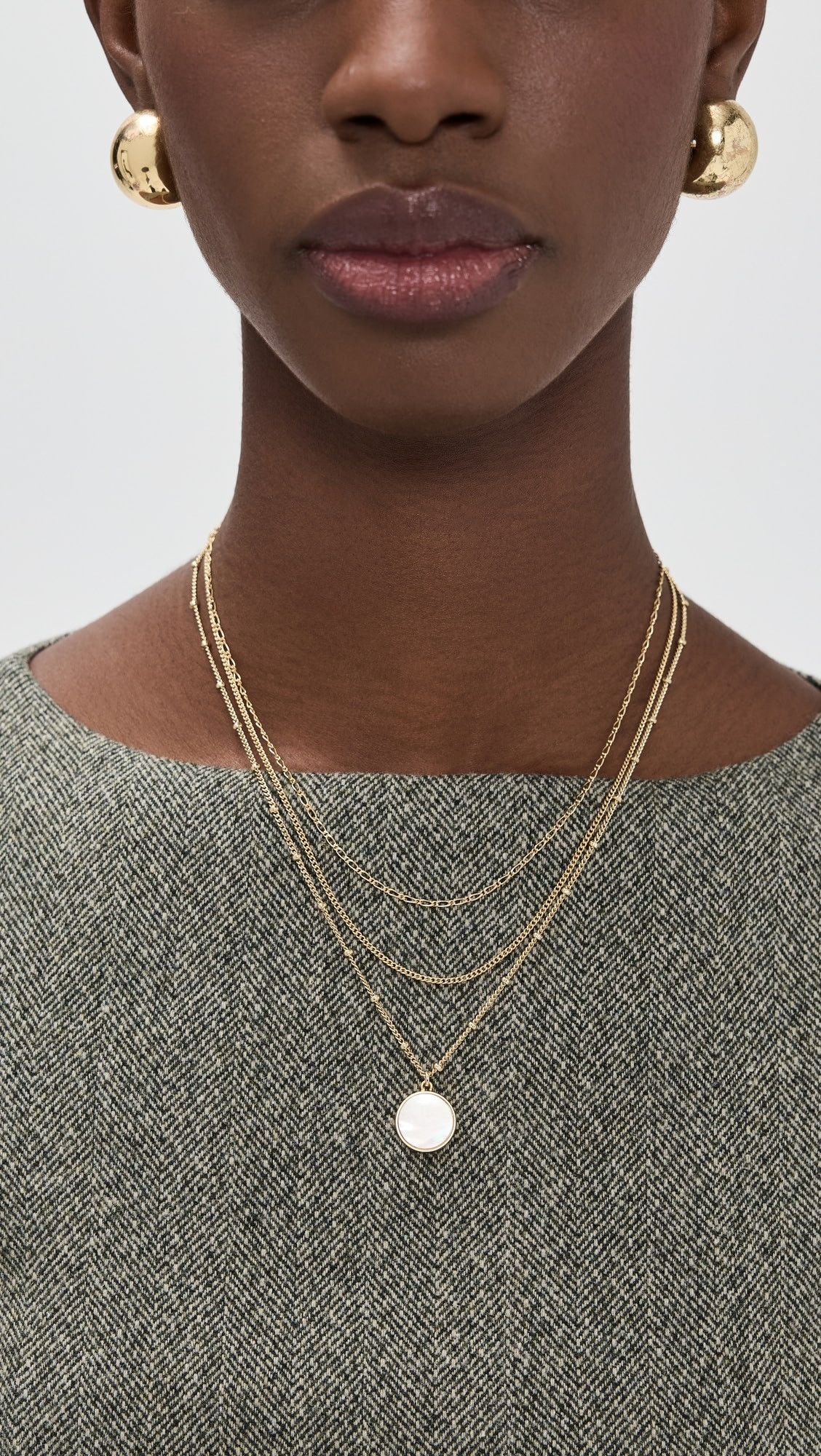 Madewell Three-Pack Mother of Pearl Necklace Set | Shopbop | Shopbop