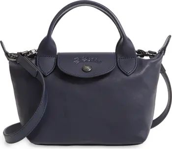 Longchamp Mini Le Pliage Cuir Leather Top Handle Bag | Nordstrom | Nordstrom Canada