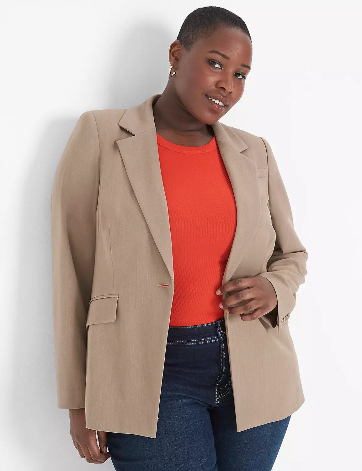 Perfect Drape One-Button Blazer | LaneBryant | Lane Bryant (US)