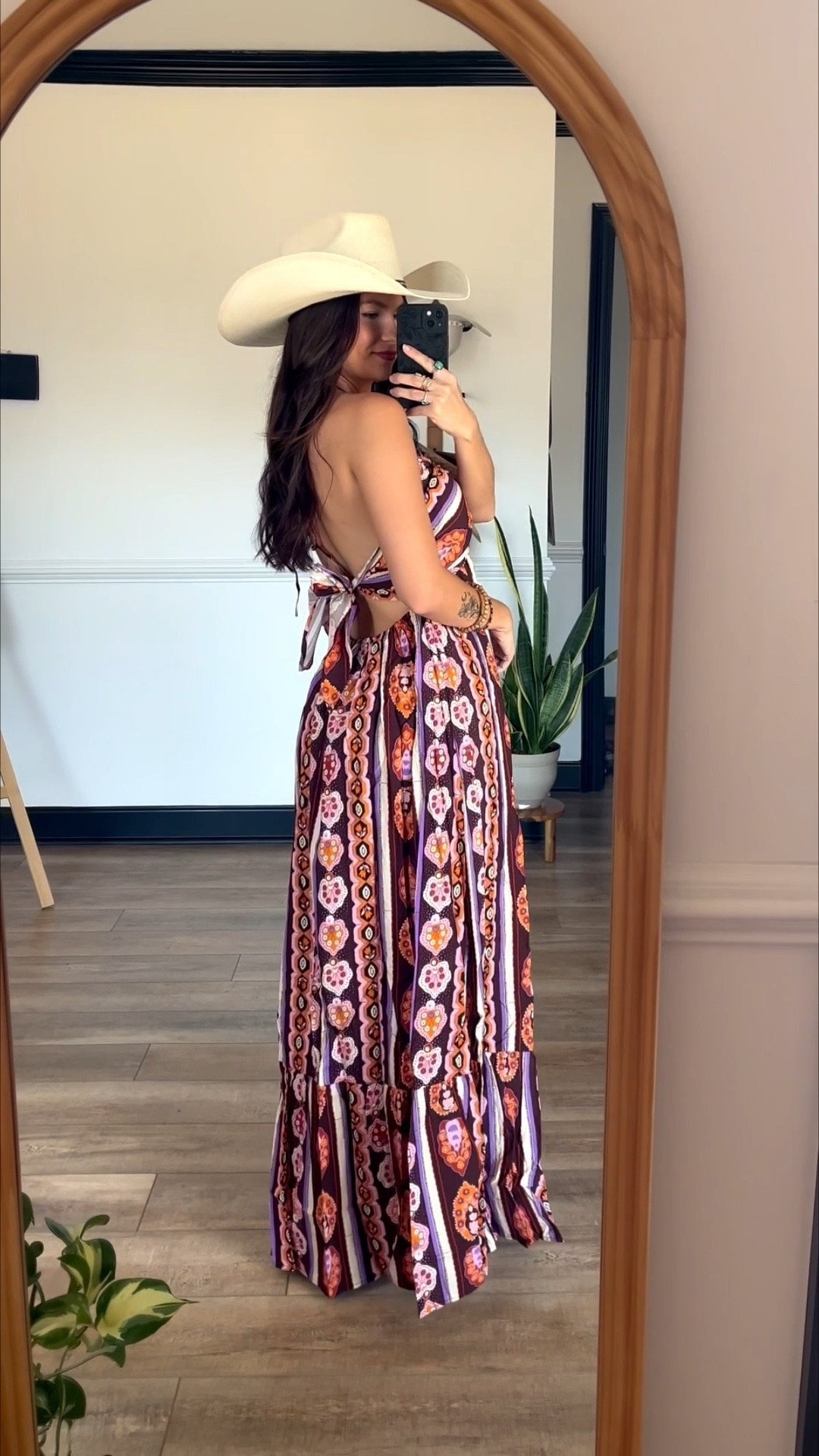 Maxi dress with gorgeous open back tie detail is now final sale! Wearing size small

#LTKFestival #LTKootd #LTKSeasonal