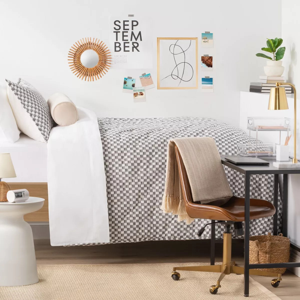 Nate Home by Nate Berkus Textured Shapes Cotton Comforter Quilt Set | Target