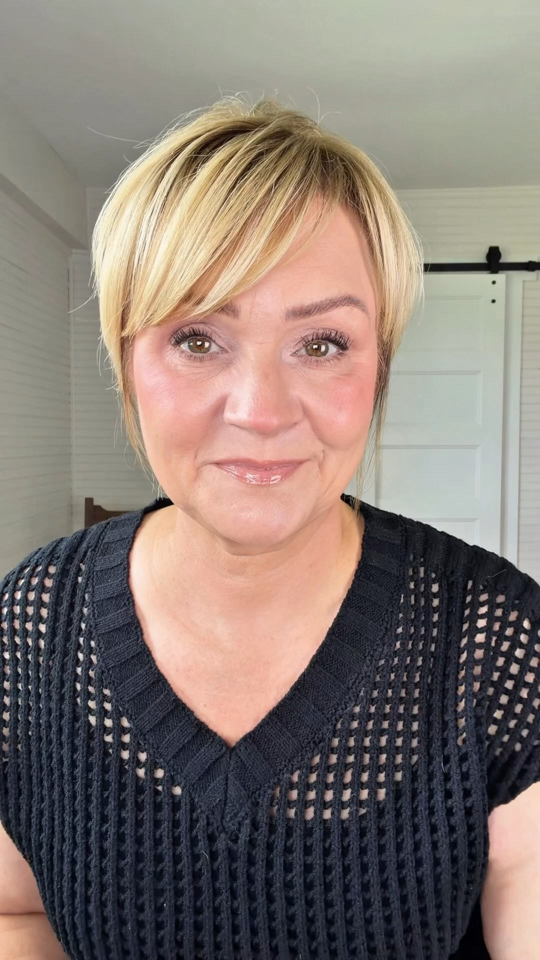 Some of my current makeup favorites.  
Elf Halo Glow in shade 6
Blush in shade Out of Office
Eyeliner in But First Espresso

#LTKgrwm #LTKBeauty #LTKOver40