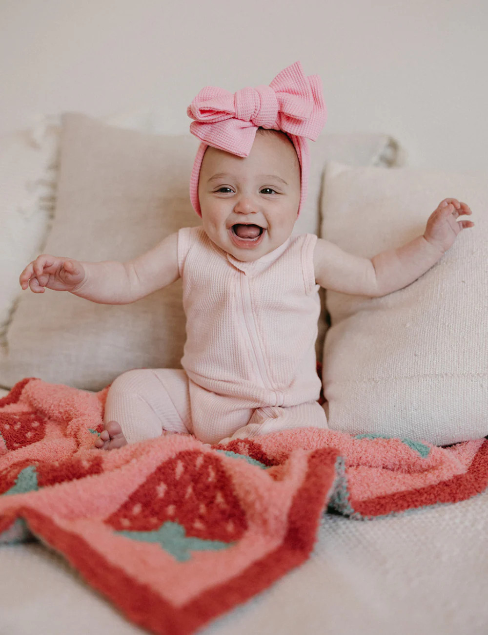 TSC x Madi Nelson: Strawberries Buttery Blanket | The Styled Collection