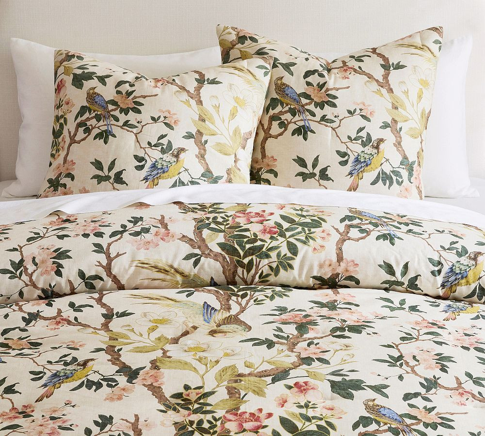 Nola Songbird Comforter, Ivory, King/Cal. King | Pottery Barn (US)