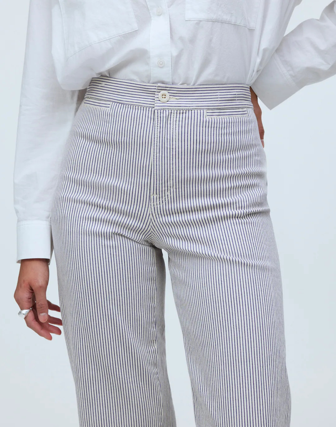 The Emmett Wide-Leg Crop Pant: Welt Pocket Edition | Madewell