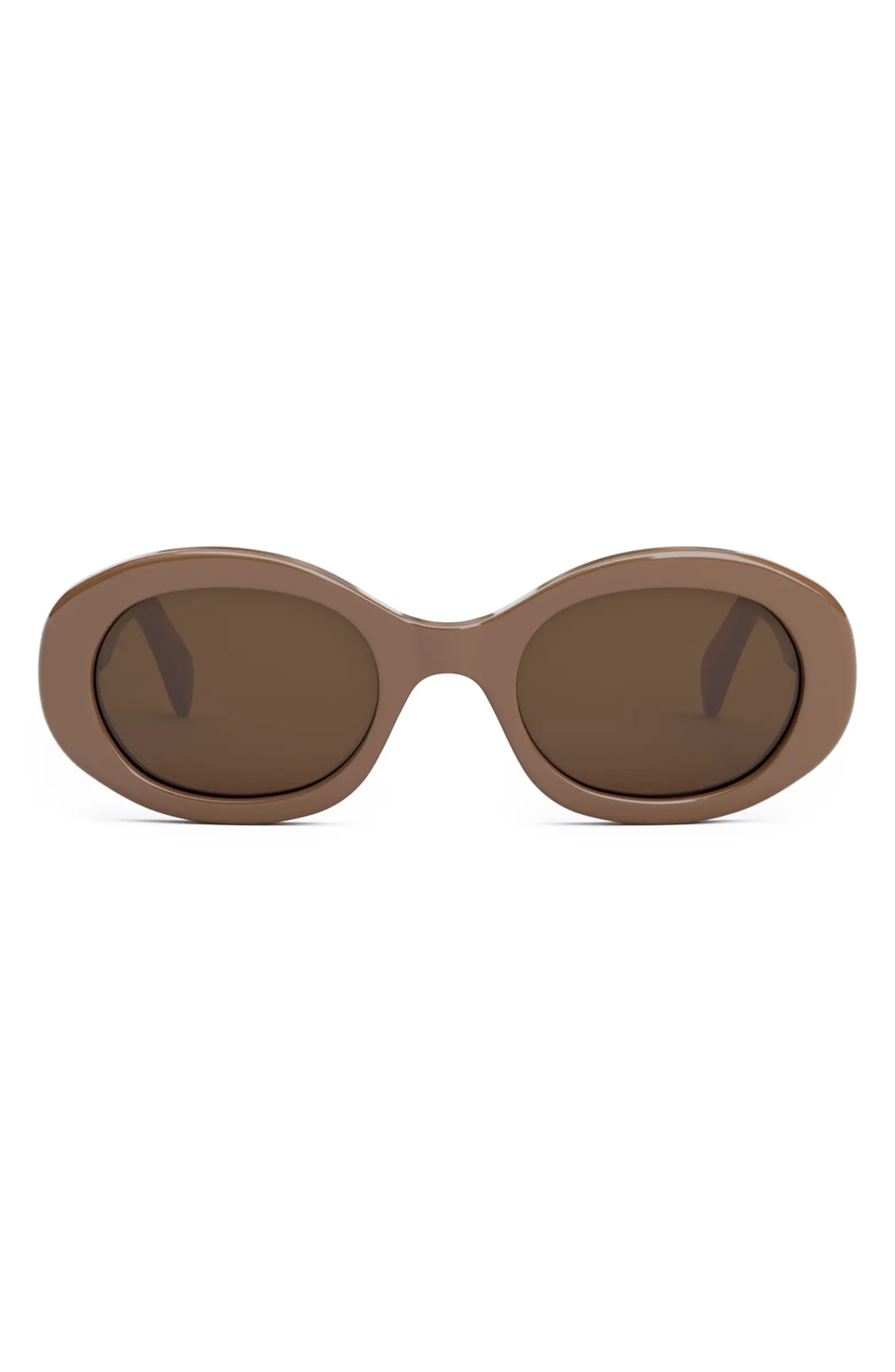 Triomphe 52mm Oval Sunglasses | Nordstrom