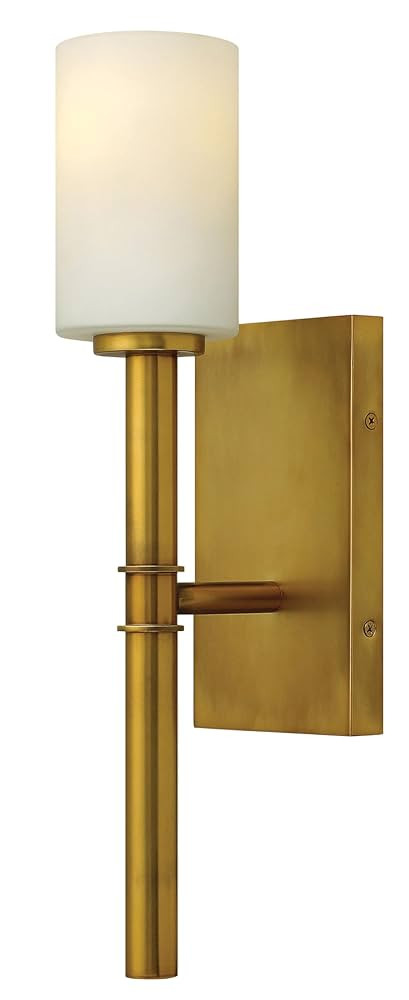 Hinkley Margeaux Medium Single Light Wall Sconce - Etched Opal Glass, Transitional/Modern - Vinta... | Amazon (US)