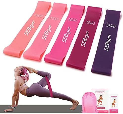 SEBiger. Resistance Bands Exercise Loop Bands for Legs and Butt Workout Bands Pilates Flexbands Boot | Amazon (US)