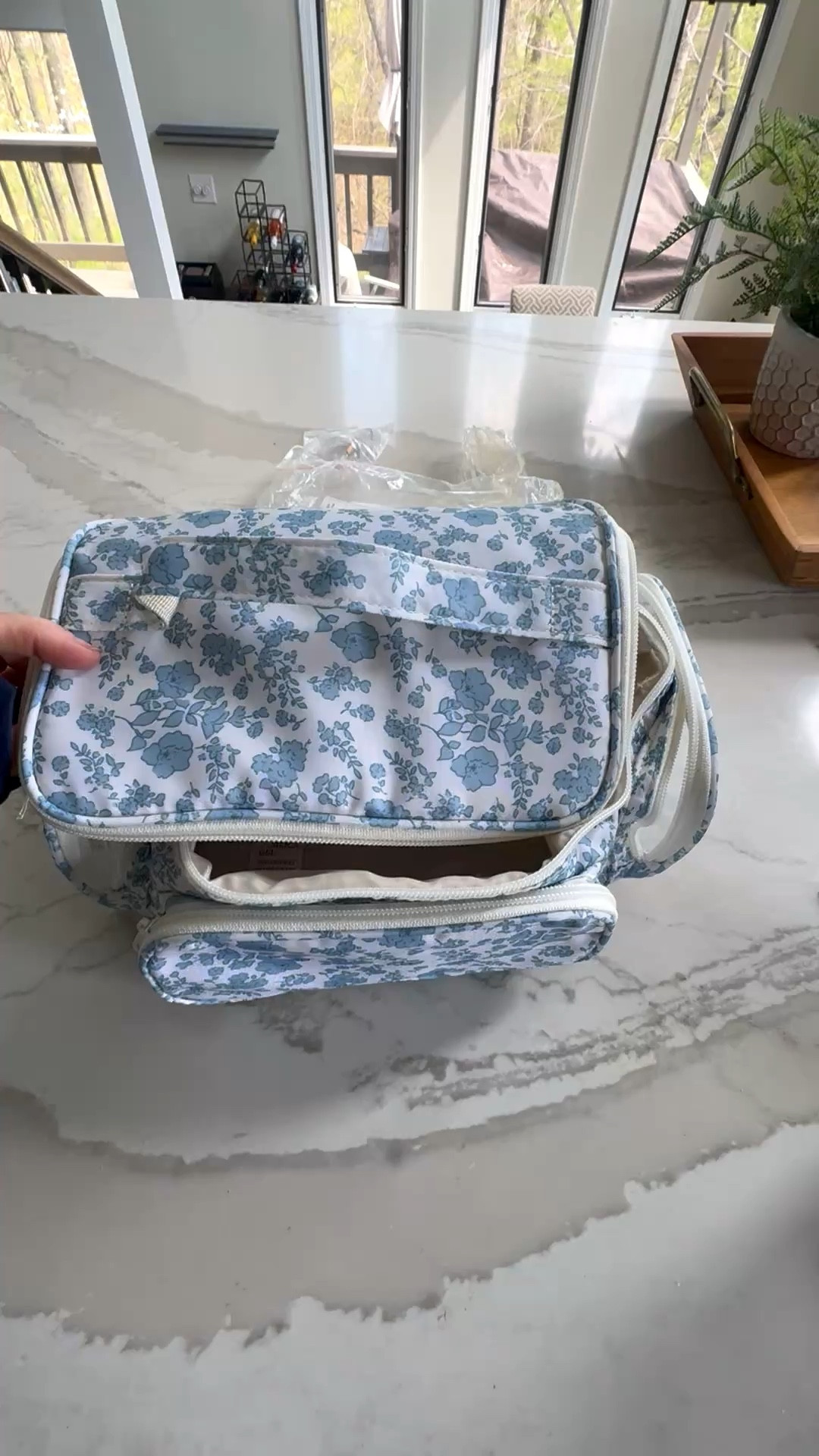 Summer travel cosmetics case-roomy, lots of extra pockets and cute prints. 🌼 #makeupbag #cosmeticbag #traveltips 

#LTKTravel
