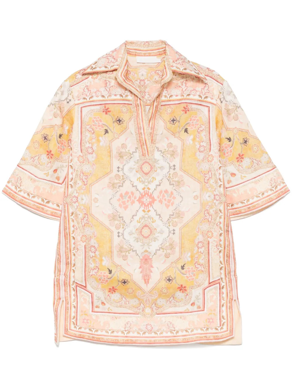 ZIMMERMANN Wylie Mini Dress | Yellow | FARFETCH | Farfetch Global