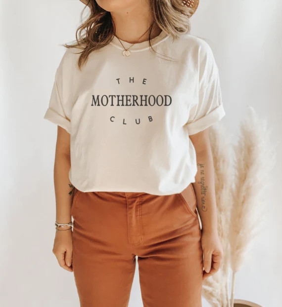 THE MOTHERHOOD CLUB x Modern Women's Shirt x Minimal Design Top x Mama Shirt x Mother's Gift x Gi... | Etsy (US)