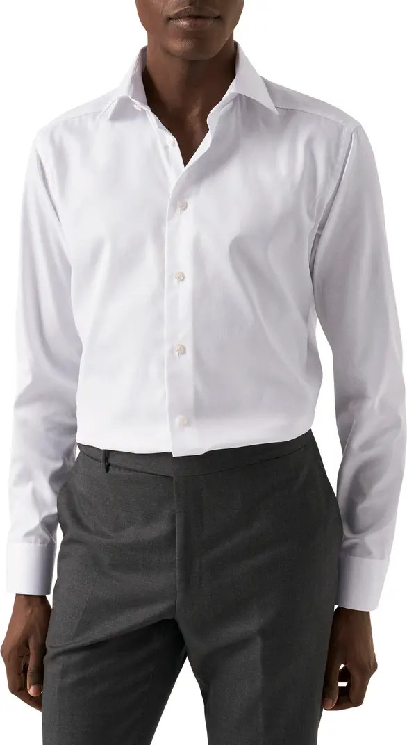 Slim Fit Cotton Twill Dress Shirt | Nordstrom