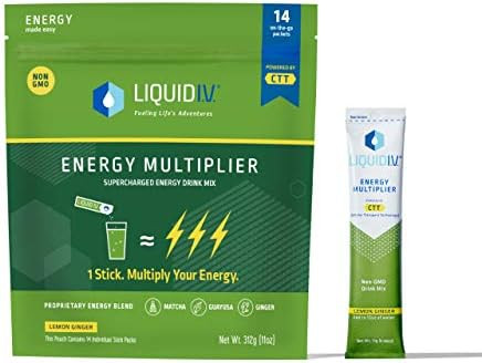Liquid I.V. Energy Multiplier, Super-Charged Matcha Mix, 9 Essential Vitamins, Natural Caffeine, ... | Amazon (US)