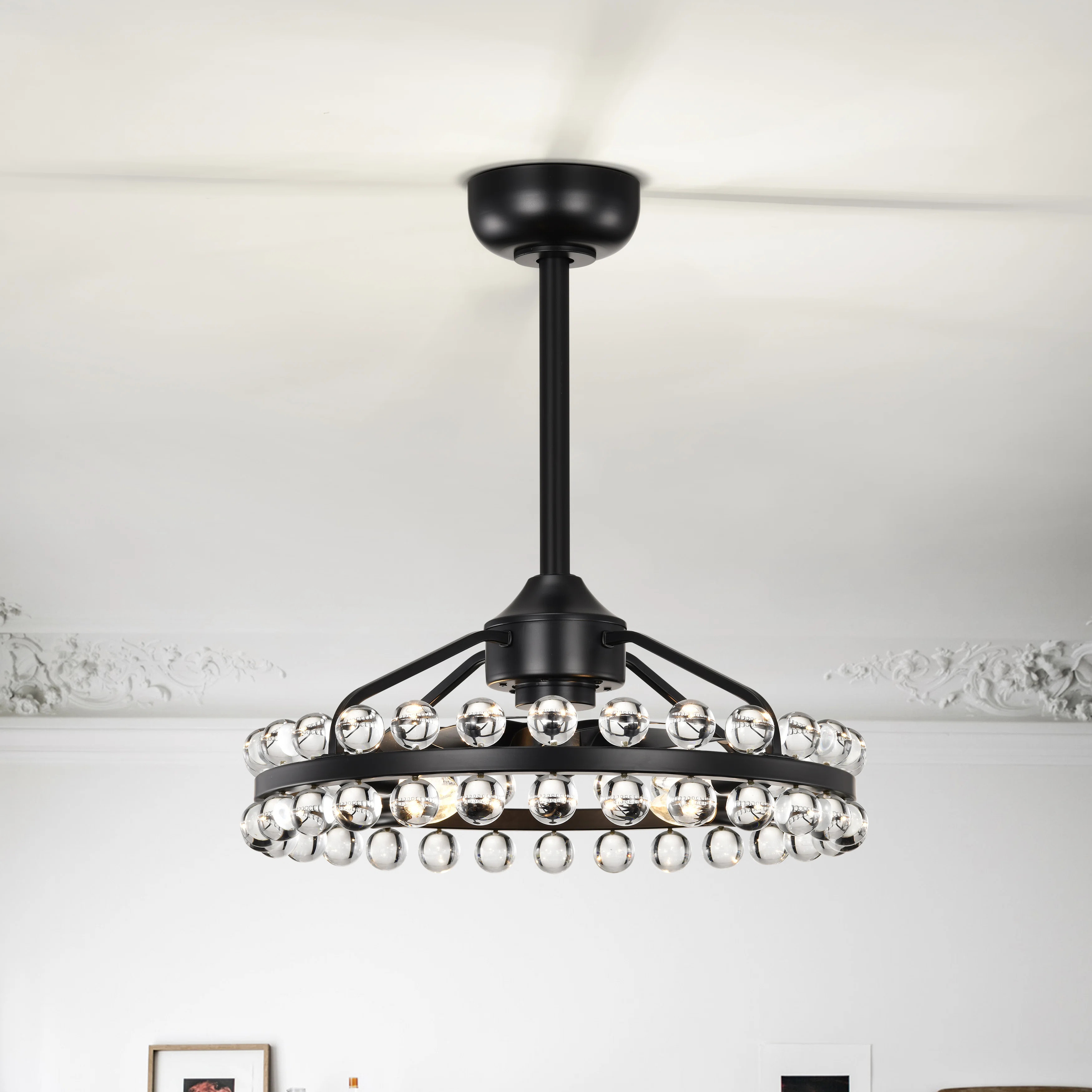 Jackeline 18.9 "Modern Remote Control Reversible Brushed Brass/Brushed Nickel /Matte Black + Clea... | Wayfair North America