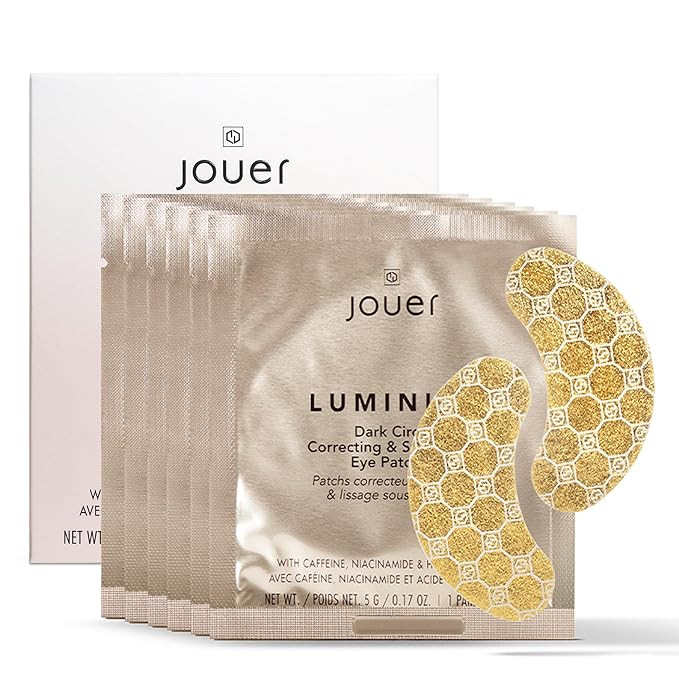 Jouer Luminize Dark Circle Correcting & Smoothing Eye Patches, Caffeine Eye Patch for Dark Circle... | Amazon (US)