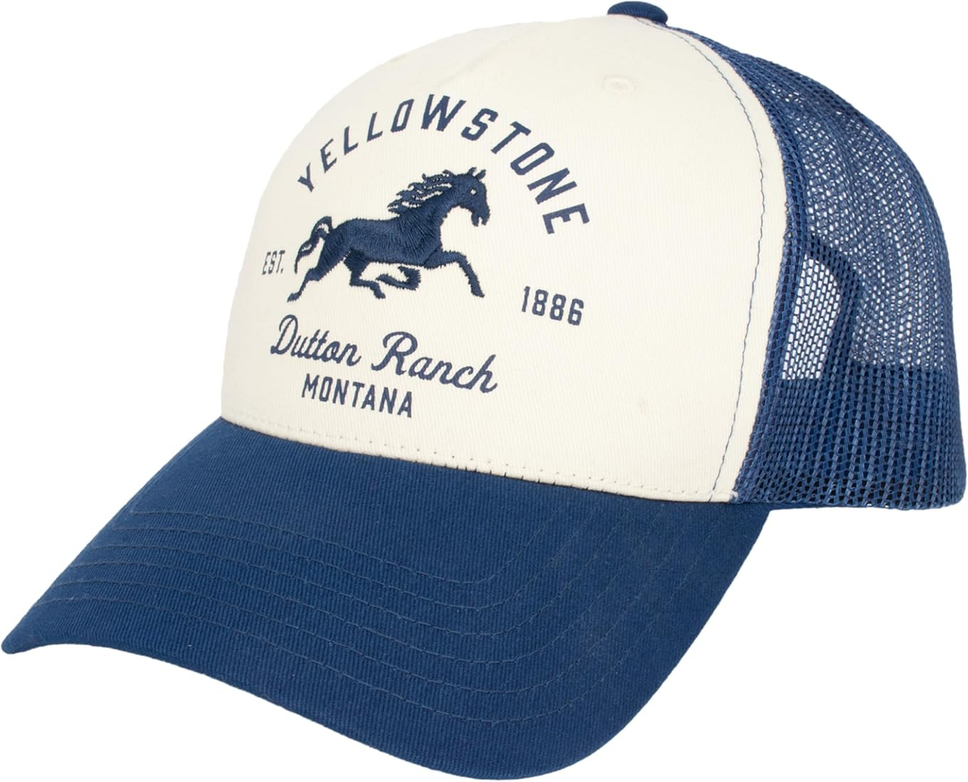 Concept One Yellowstone Trucker Hat, Adjustable Snapback Mesh Baseball Hat with Curved Brim | Amazon (US)